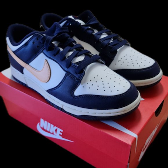 Nike Men Dunk Low Retro (Sail/Coconut Milk/Purple Ink/Melon Tint) Size 9 - FV810 - Picture 1 of 5